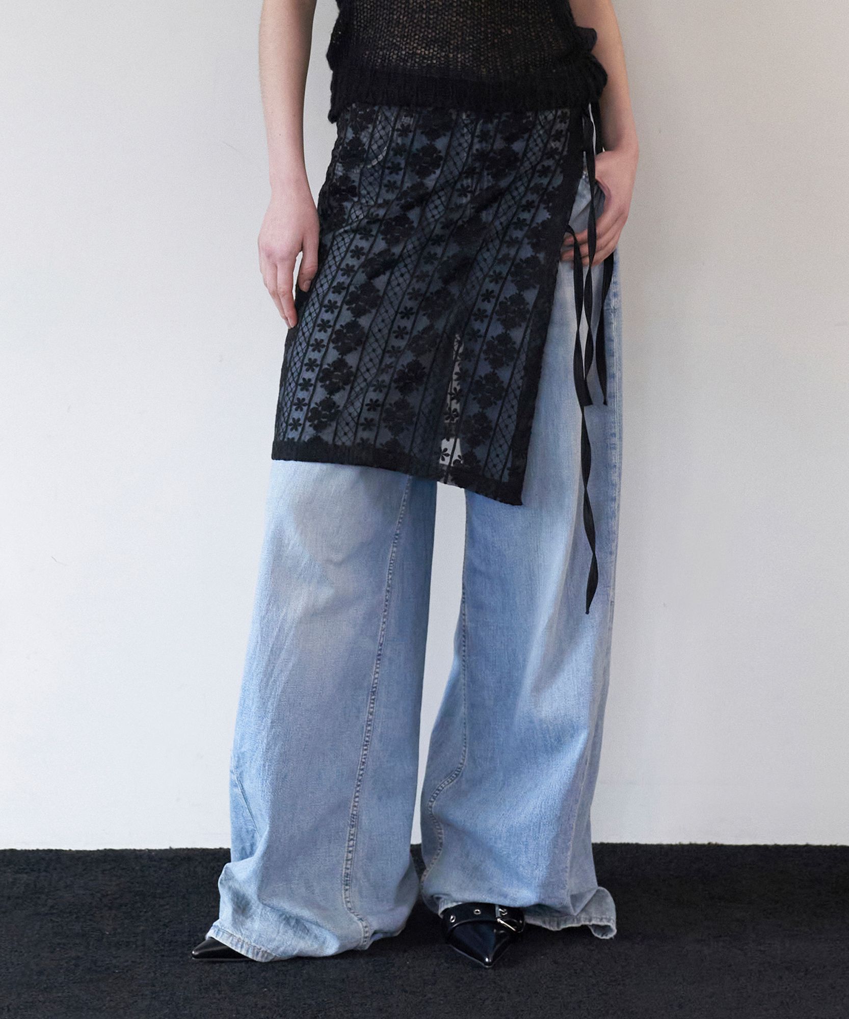ROCKCAKE★韓国★人気★Lace Can Can Skirt 2色 レース 033c33b1648f104a1599d6e771e5cb