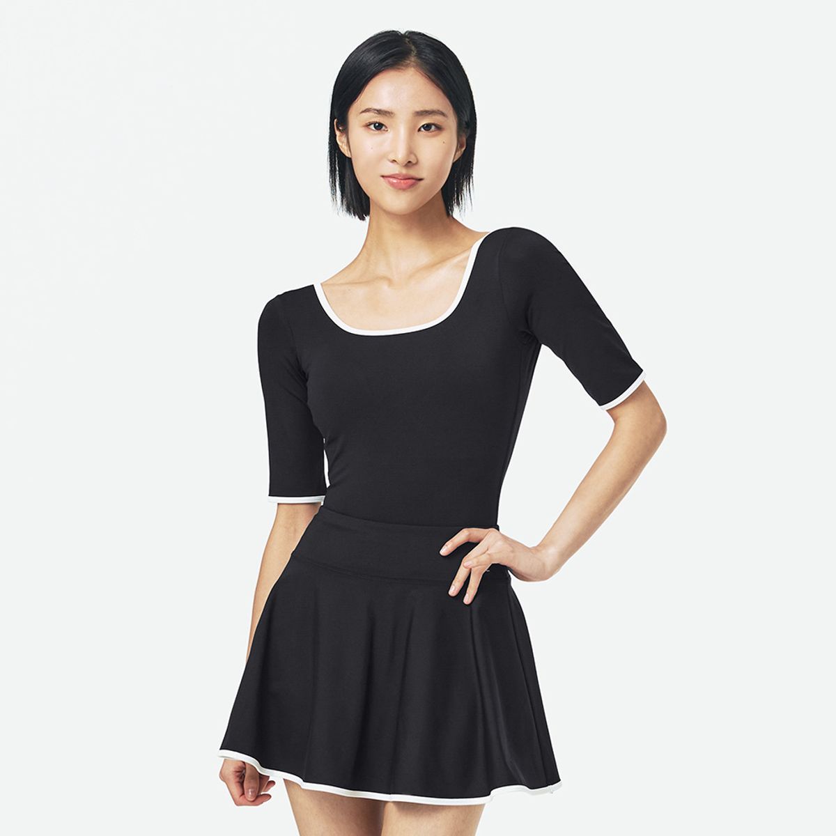배럴(BARREL) 우먼 리조트 타이디 원피스 블랙 (B4SWWWS002BLK)