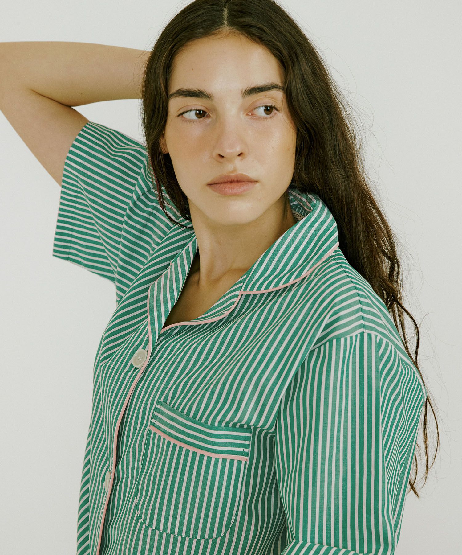 MUSINSA | JO'S LOUNGE (w) (w) Como Short Pajama Set