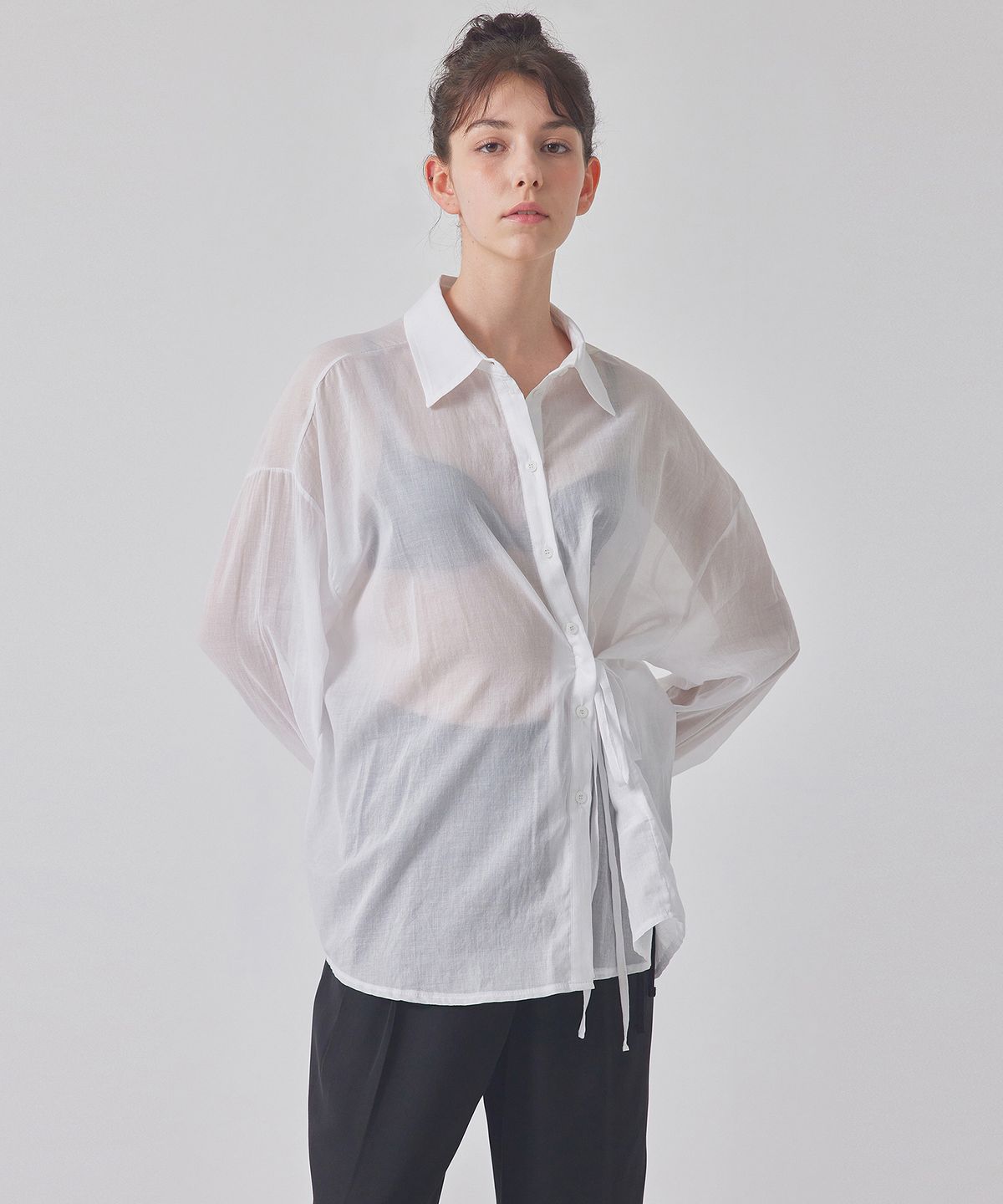 탑걸(TOPGIRL) TWO-WAY SEE-THROUGH SHIRTS_T416TP118