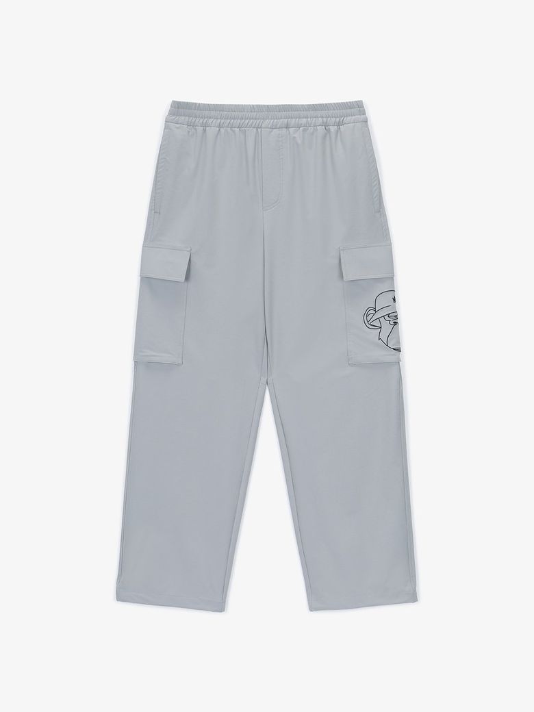 BAYC 세미 와이드 우븐 팬츠(GREY)