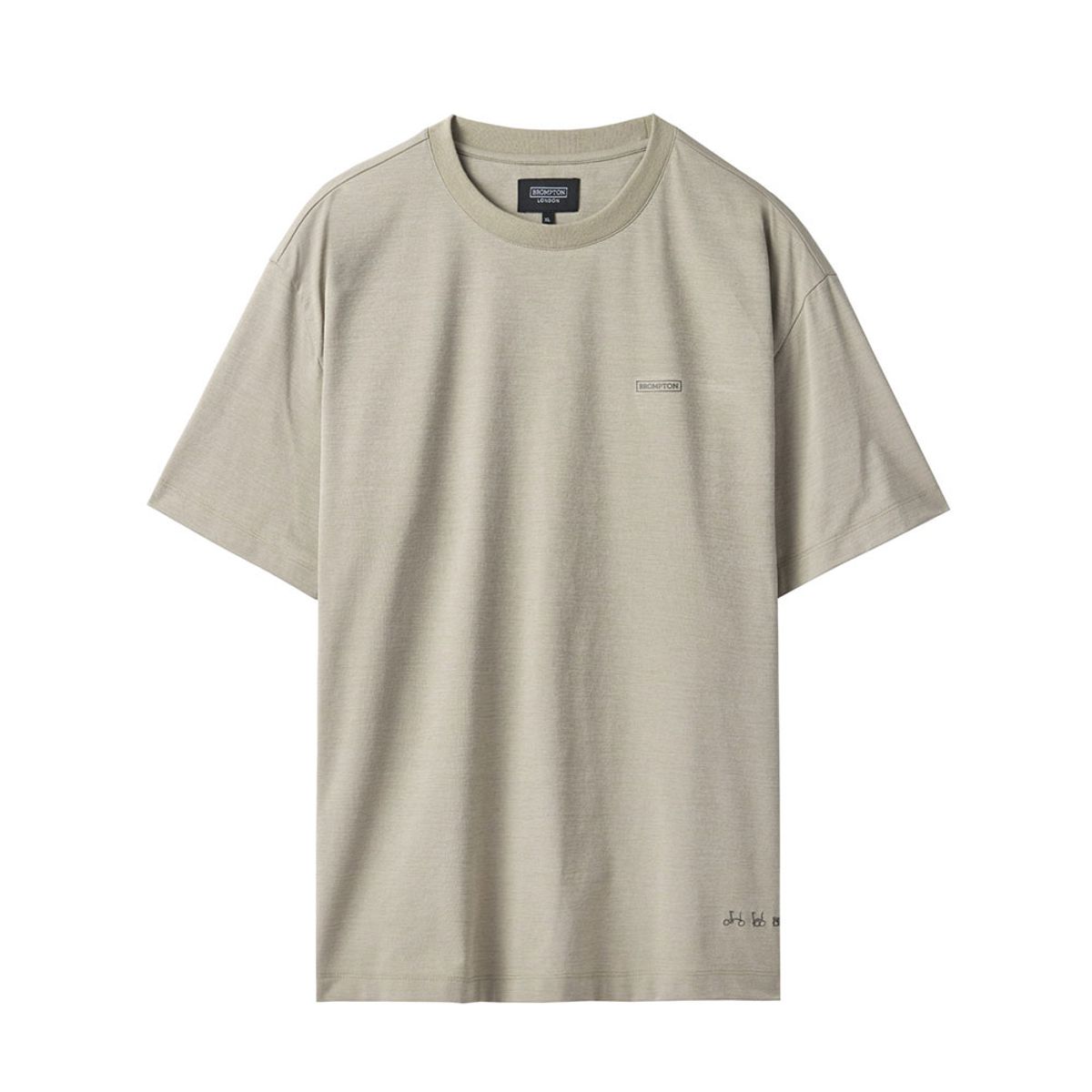 브롬톤 런던(BROMPTON LONDON) ECO HALF SLEEVE T-SHIRT - BEIGE - (P242UTS124)