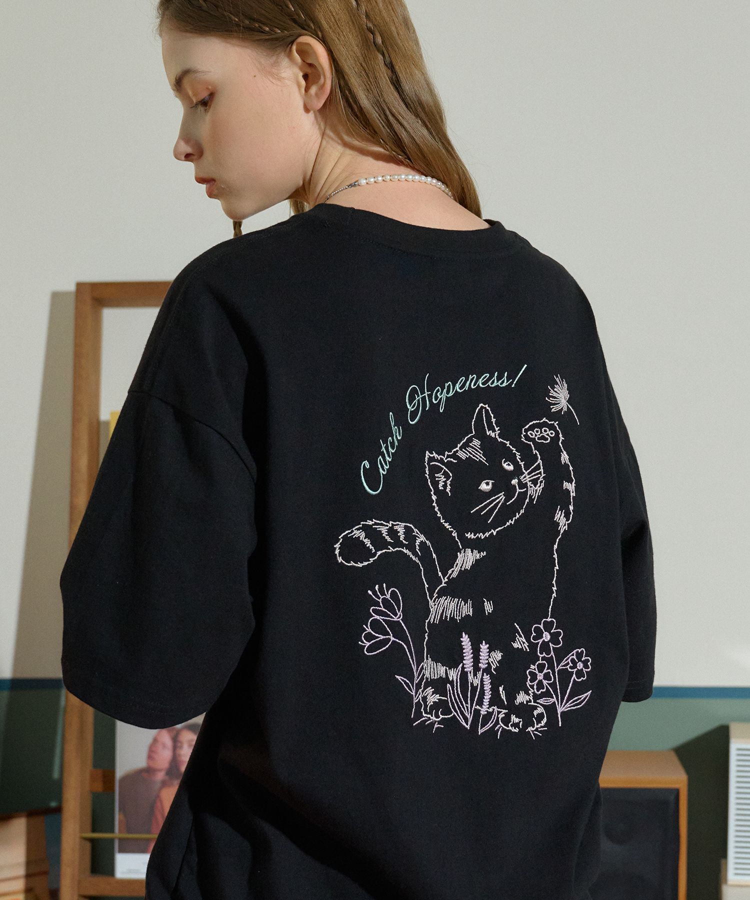 MUSINSA | CPGN STUDIO CATCH HOPE Embroidery Short-Sleeved T