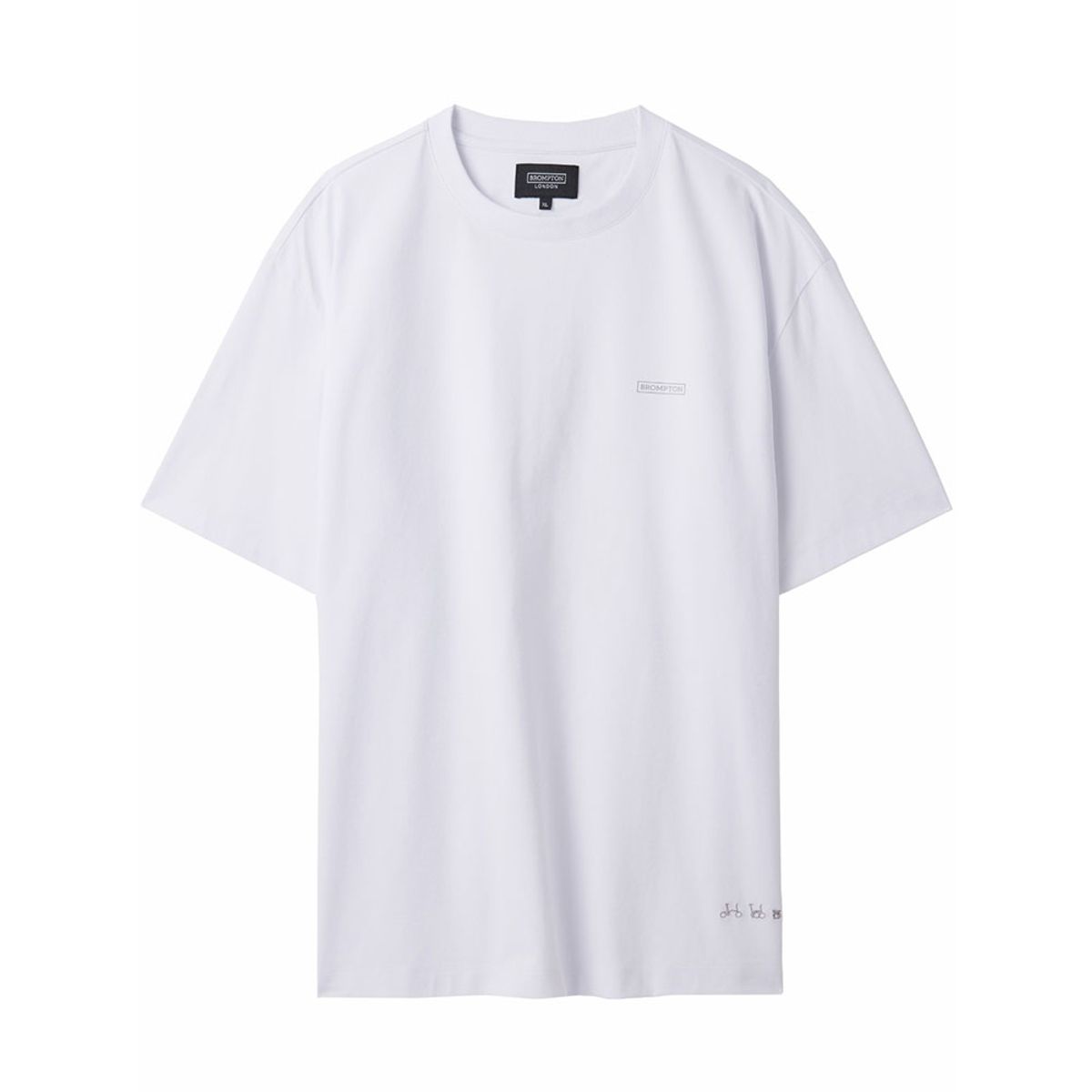 브롬톤 런던(BROMPTON LONDON) ECO HALF SLEEVE T-SHIRT - WHITE - (P242UTS124)