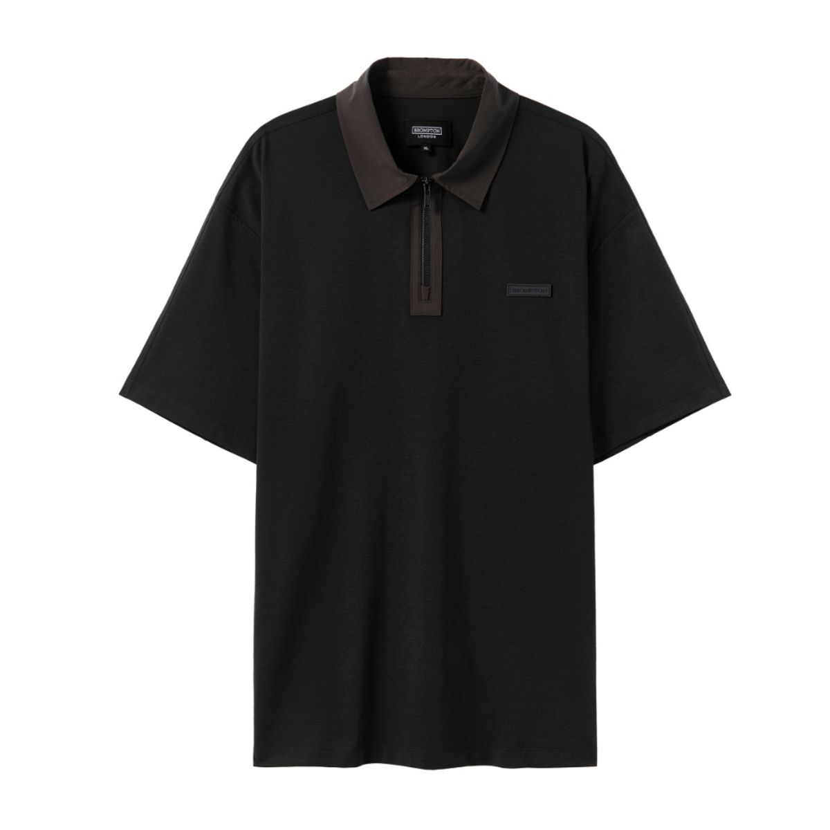 브롬톤 런던(BROMPTON LONDON) ECOMADE COLLAR T-SHIRTS - BROWN (P242UPL123)