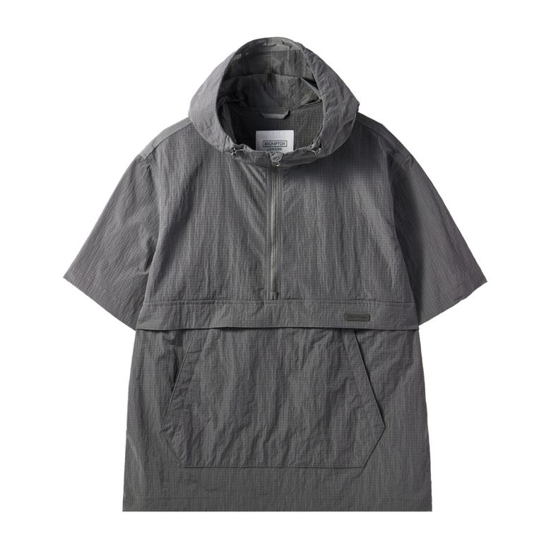 RIPSTOP HALF SLEEVE ANORAK - KHAKI (P242UAN431)