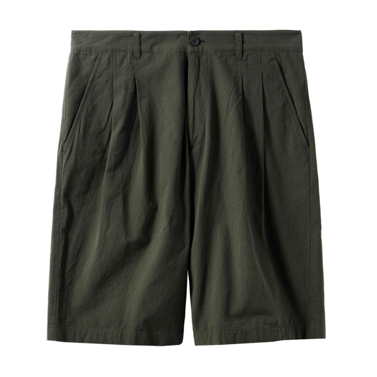 브롬톤 런던(BROMPTON LONDON) COTTON SET BERMUDA SHORTS - KHAKI (P242MHP535)