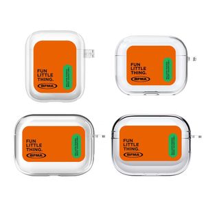 에어팟 클리어 케이스 - FLT 오렌지