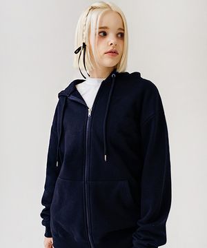 BASIC LINE 후드집업 [네이비]