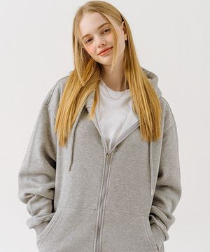 BASIC LINE 후드집업 [그레이]