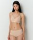 우먼즈 심리스 라이트 볼륨 브라 [라이트 베이지]