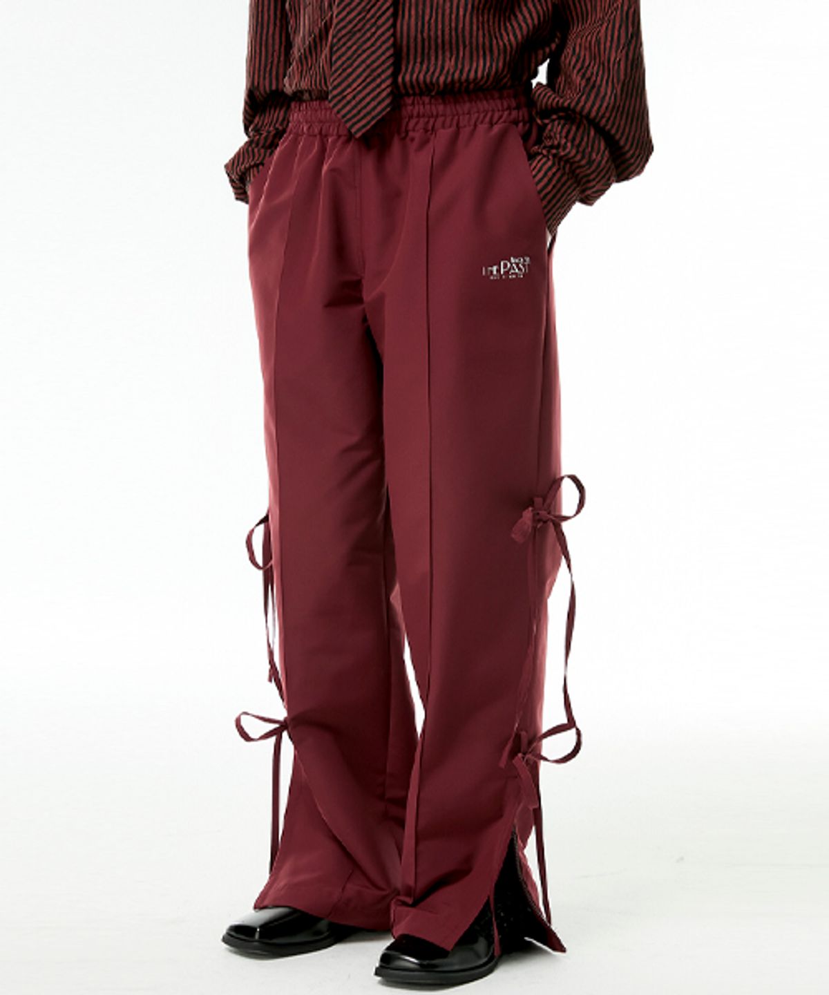 이에스씨 스튜디오(ESC STUDIO) ribbon training pants (burgundy)