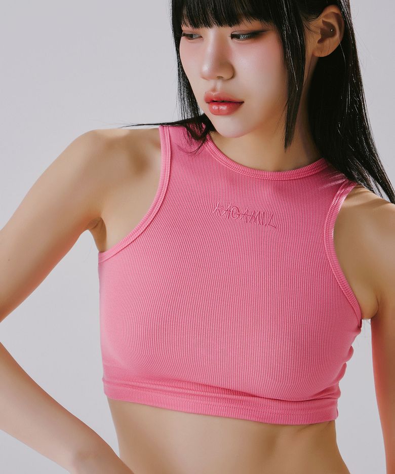 BASIC CROP SLEEVELESS PINK