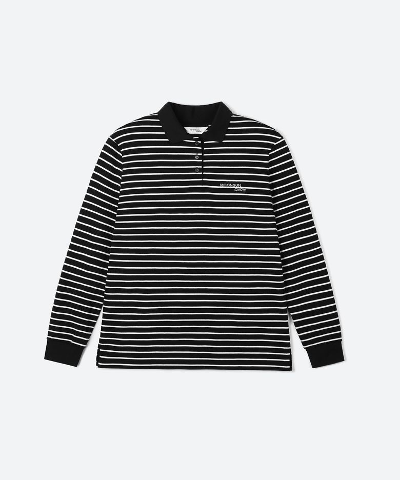 01 M.C UNISEX, Stripe PK Shirt / Black