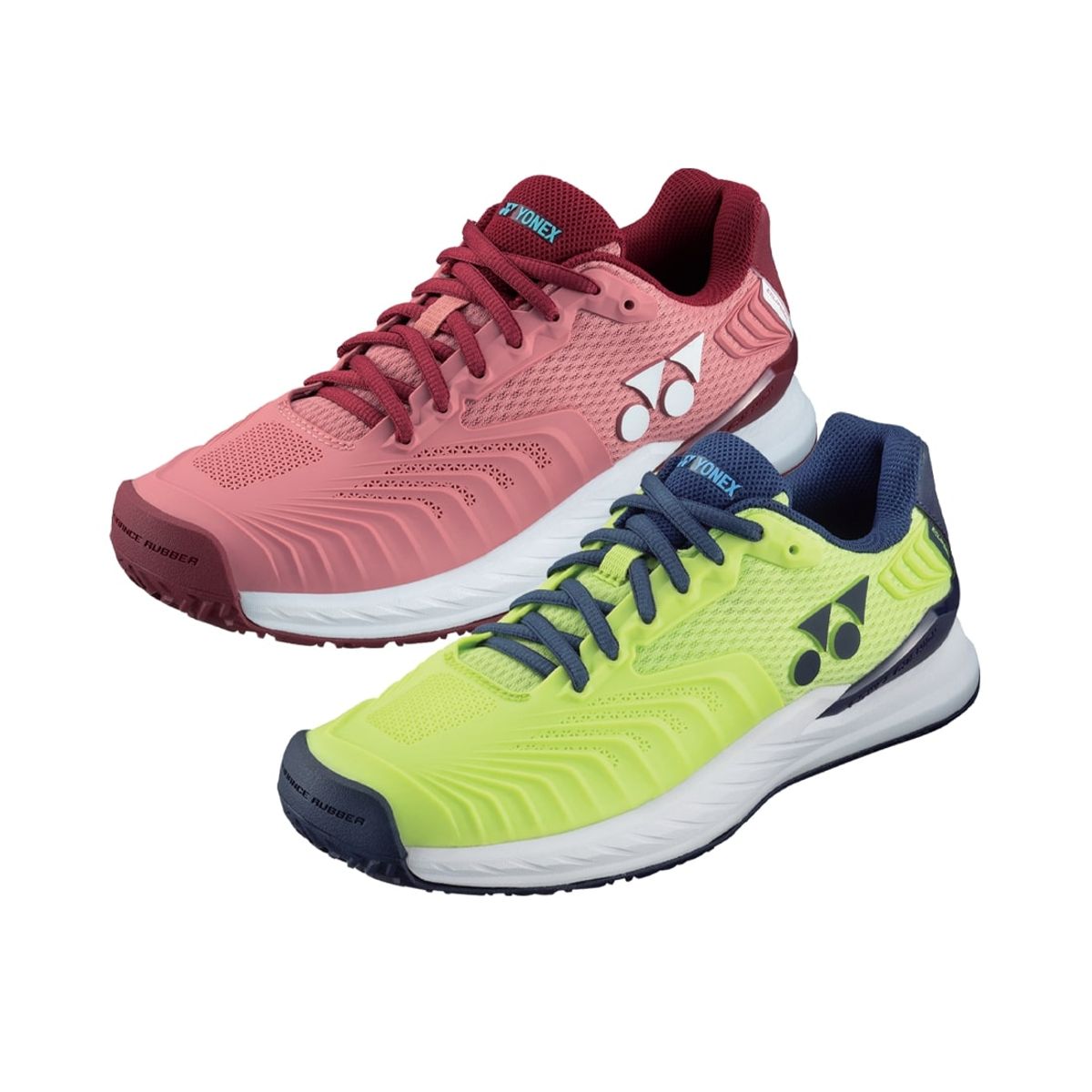 요넥스(YONEX) SHT-E4LACEX (ECLIPSION4 LADIES/2022) 여성용 이클립션 4 테니스화 올 코트 라임/핑크