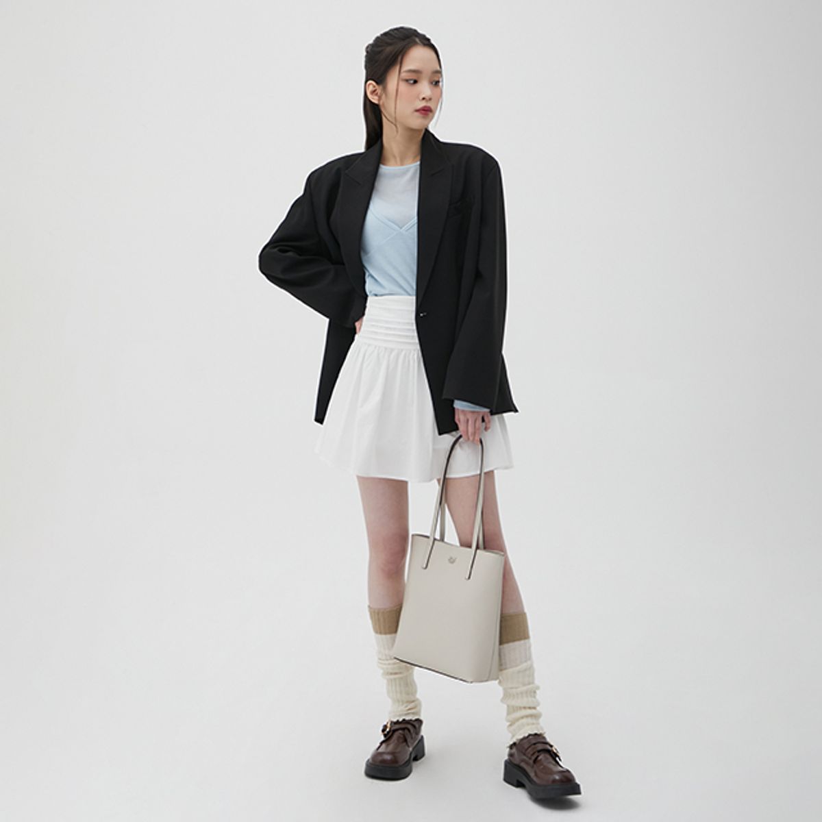 랩(LAP) 오버핏 더블 자켓 AQ1WJ262