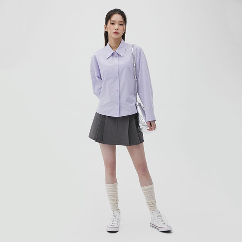 뒤허리 턱 포인트 셔츠 AQ1WB265