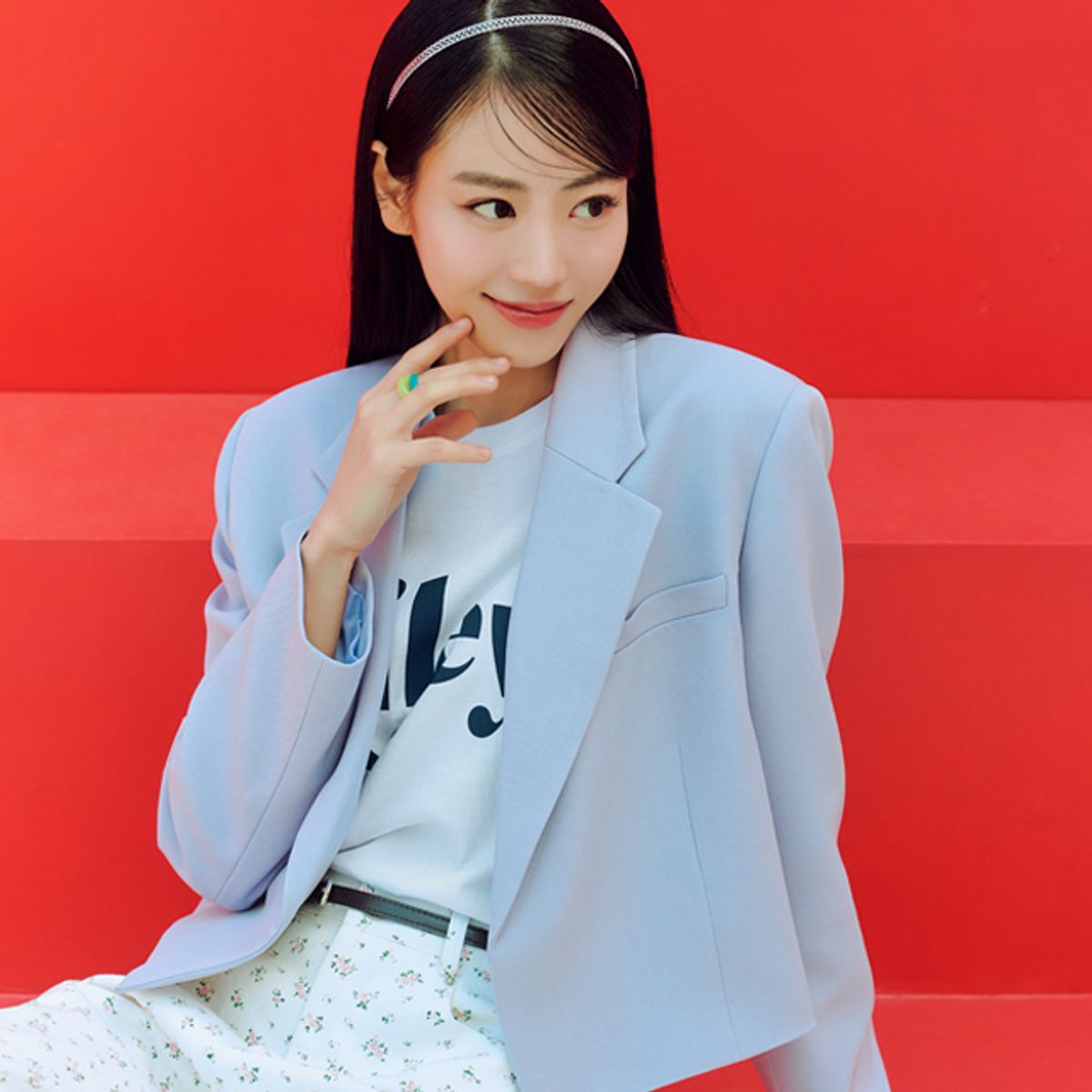랩(LAP) (SET-아우터)오픈 크랍자켓 AQ1WJ264