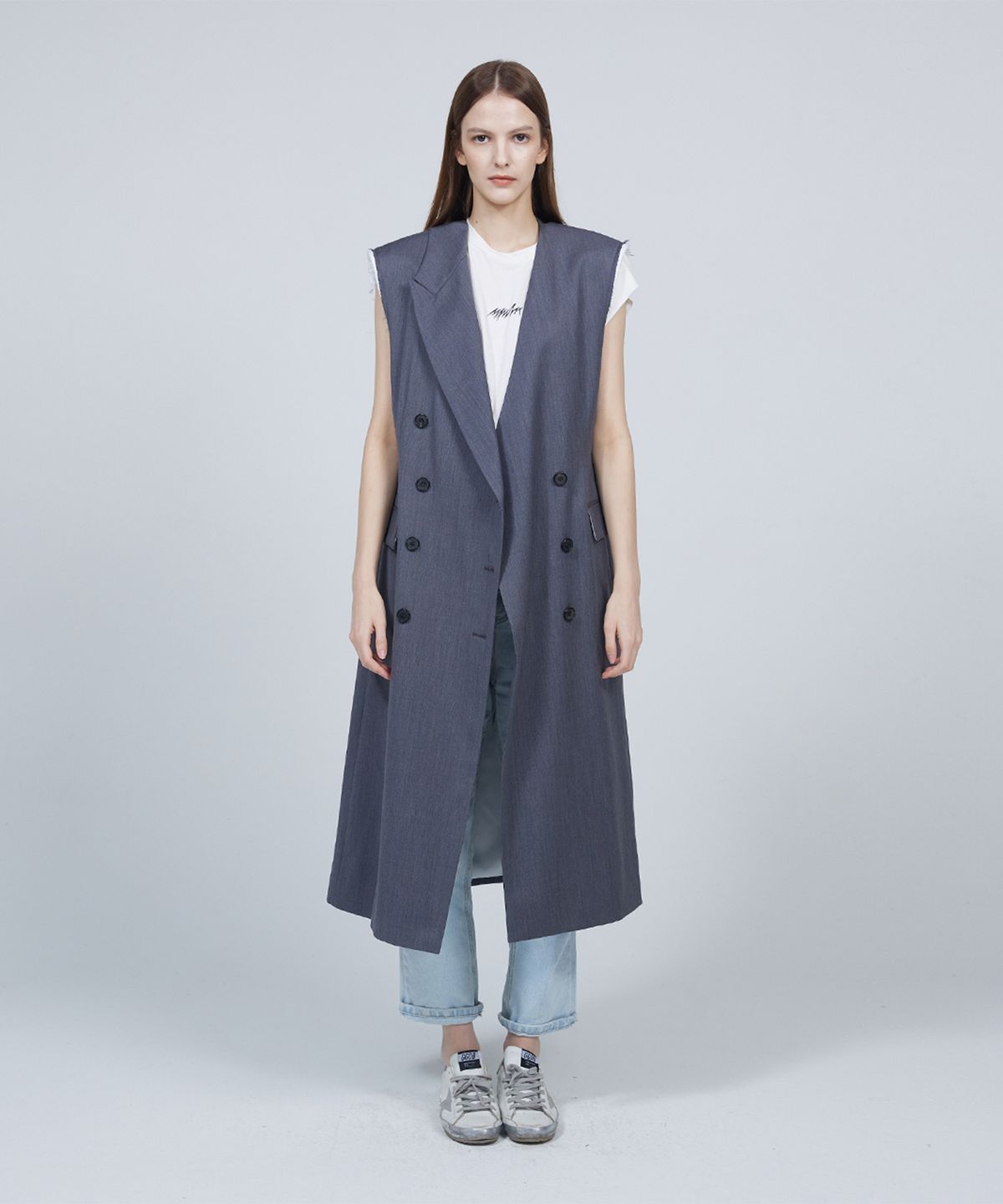 므아므(MMAM) Signature sleeveless long vest