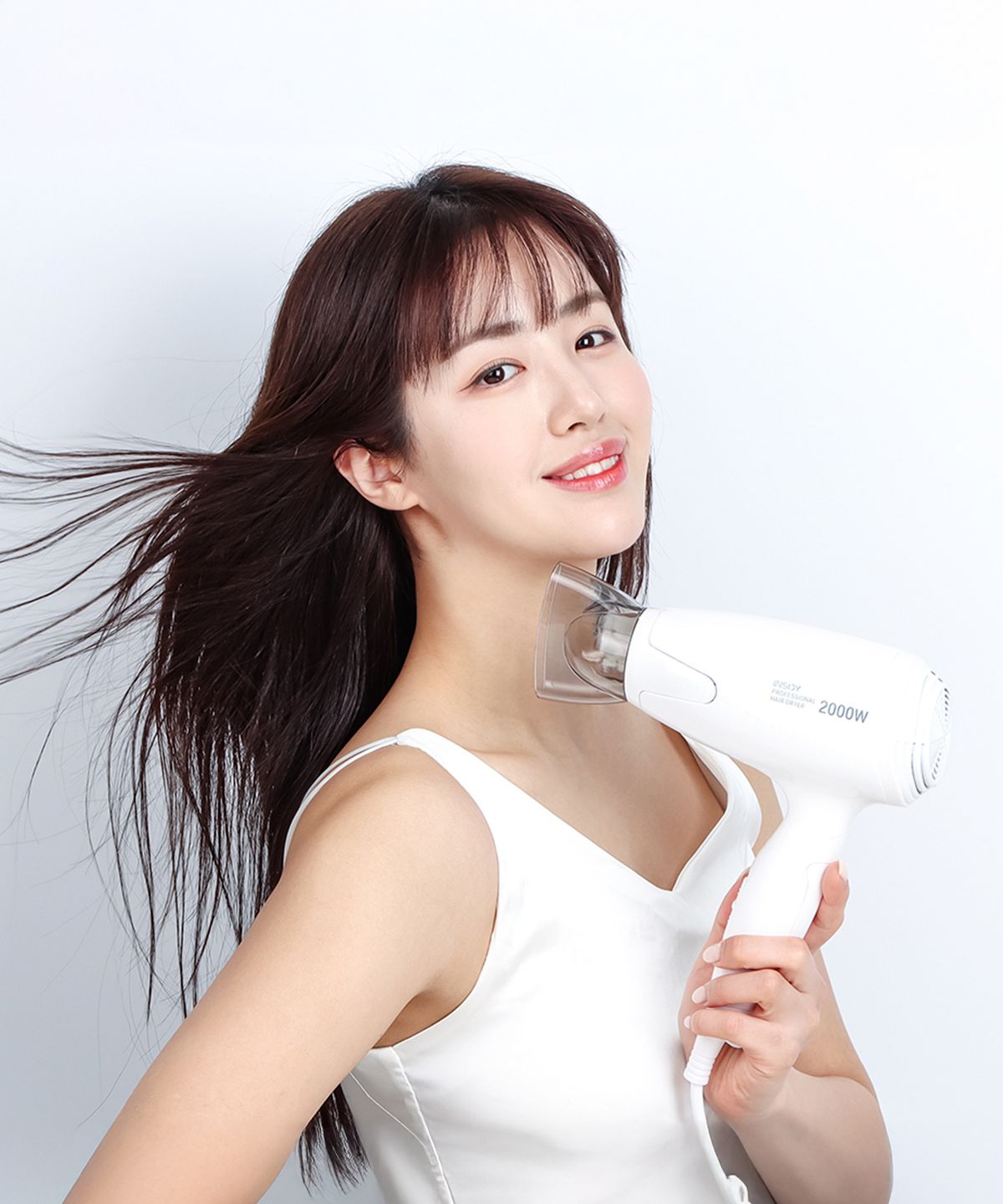 인사이디(INSIDY) 접이식 헤어 드라이기 2000W 가벼운 휴대용 드라이어 IHD-2000