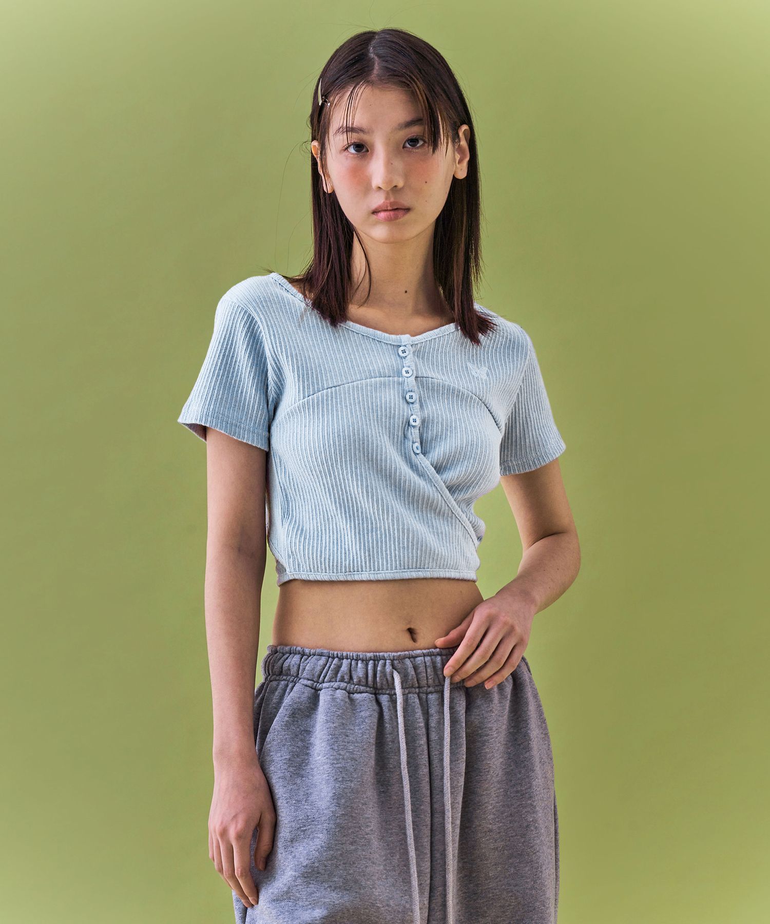 MUSINSA | FANCY CLUB [NF] Back strap crop top_(LIGHT BLUE)_