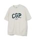 CGP 아치 로고 반팔 크루넥_오트밀