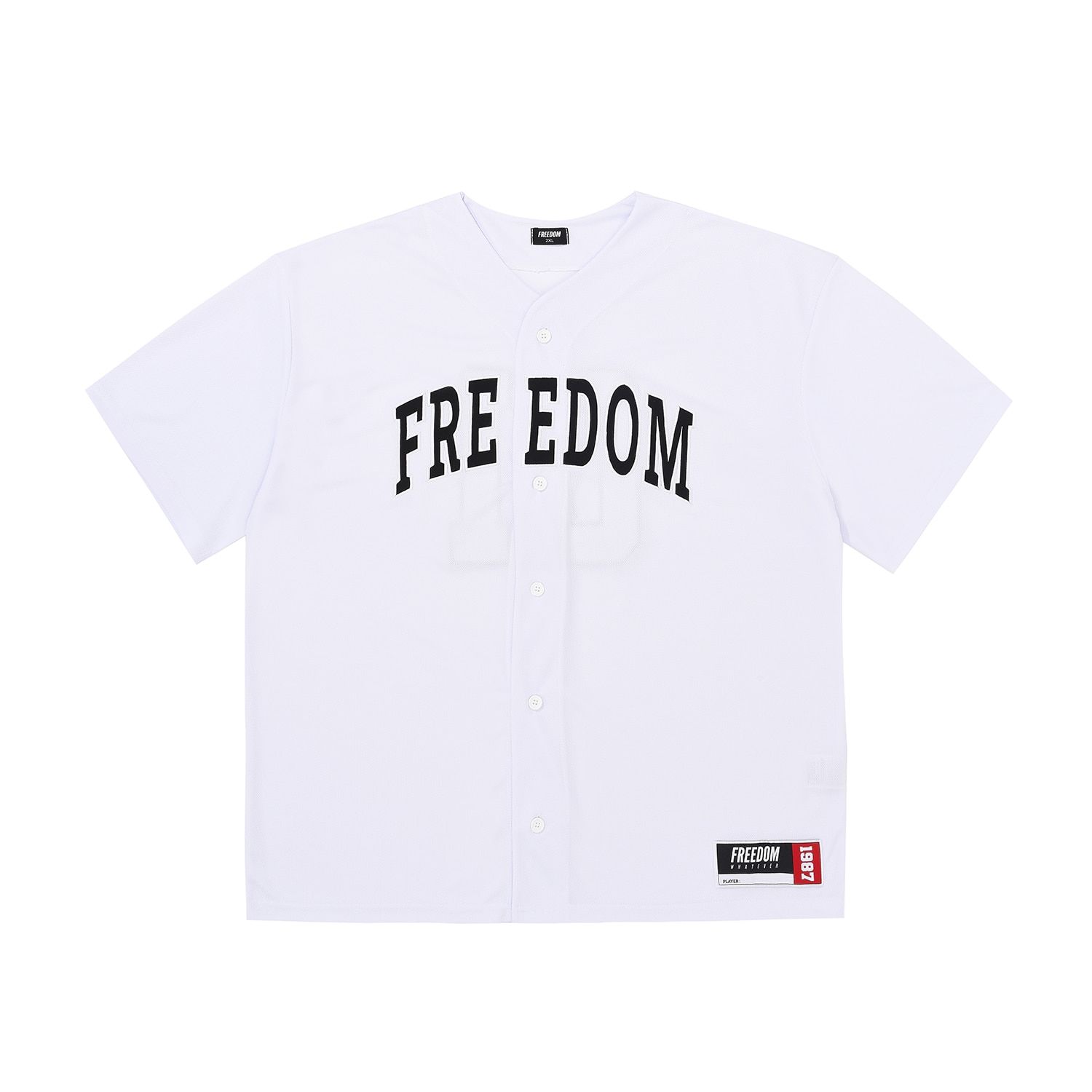 MUSINSA公式 | FREEDOM フリーダムベースボールジャージ（ホワイト）