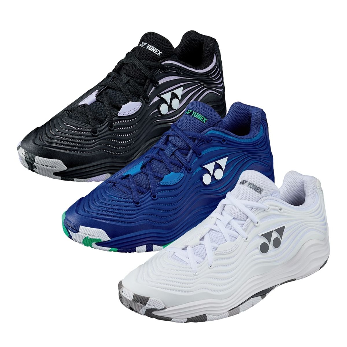 요넥스(YONEX) SHT-F5MACEX (FUSIONREV5 AC/2023) 퓨전레브 5 테니스화 올 코트 블랙/네이비/화이트