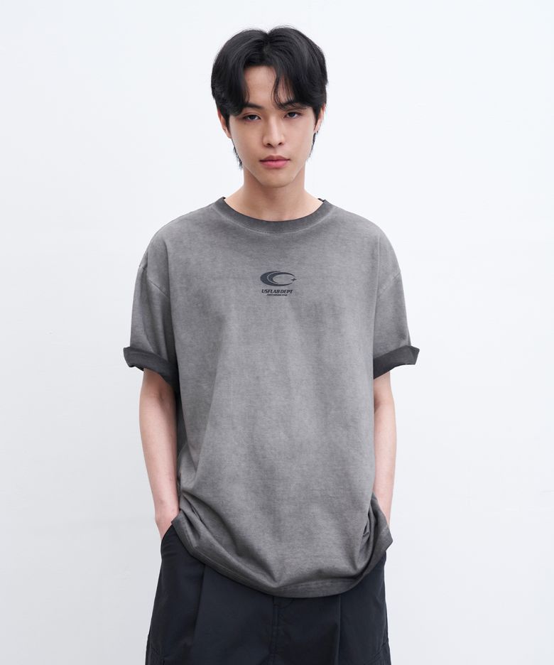 빈티지 루나 워시드 티 (챠콜)