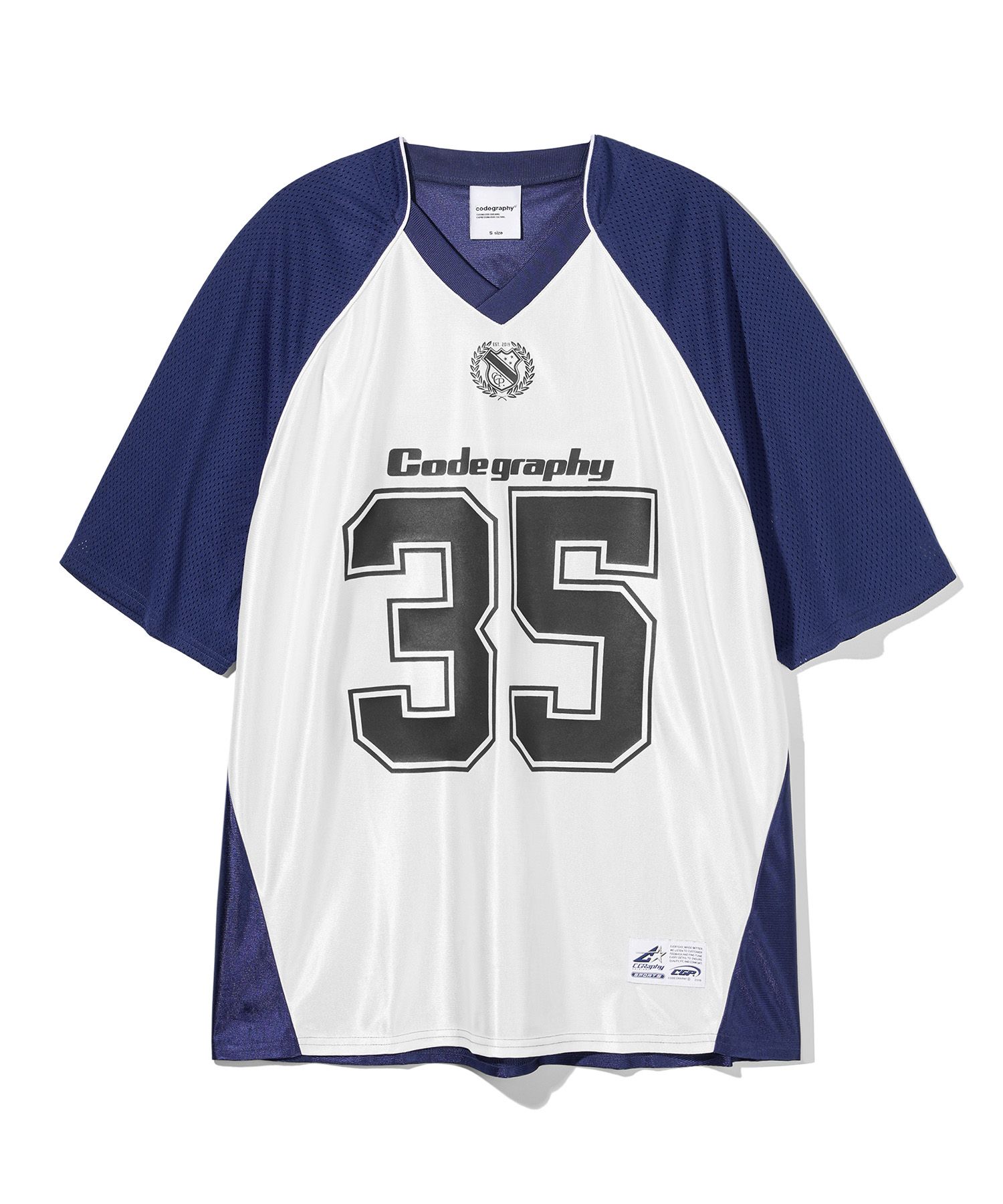 MUSINSA | Codegraphy Raglan Jersey Short Sleeve T-Shirt_White