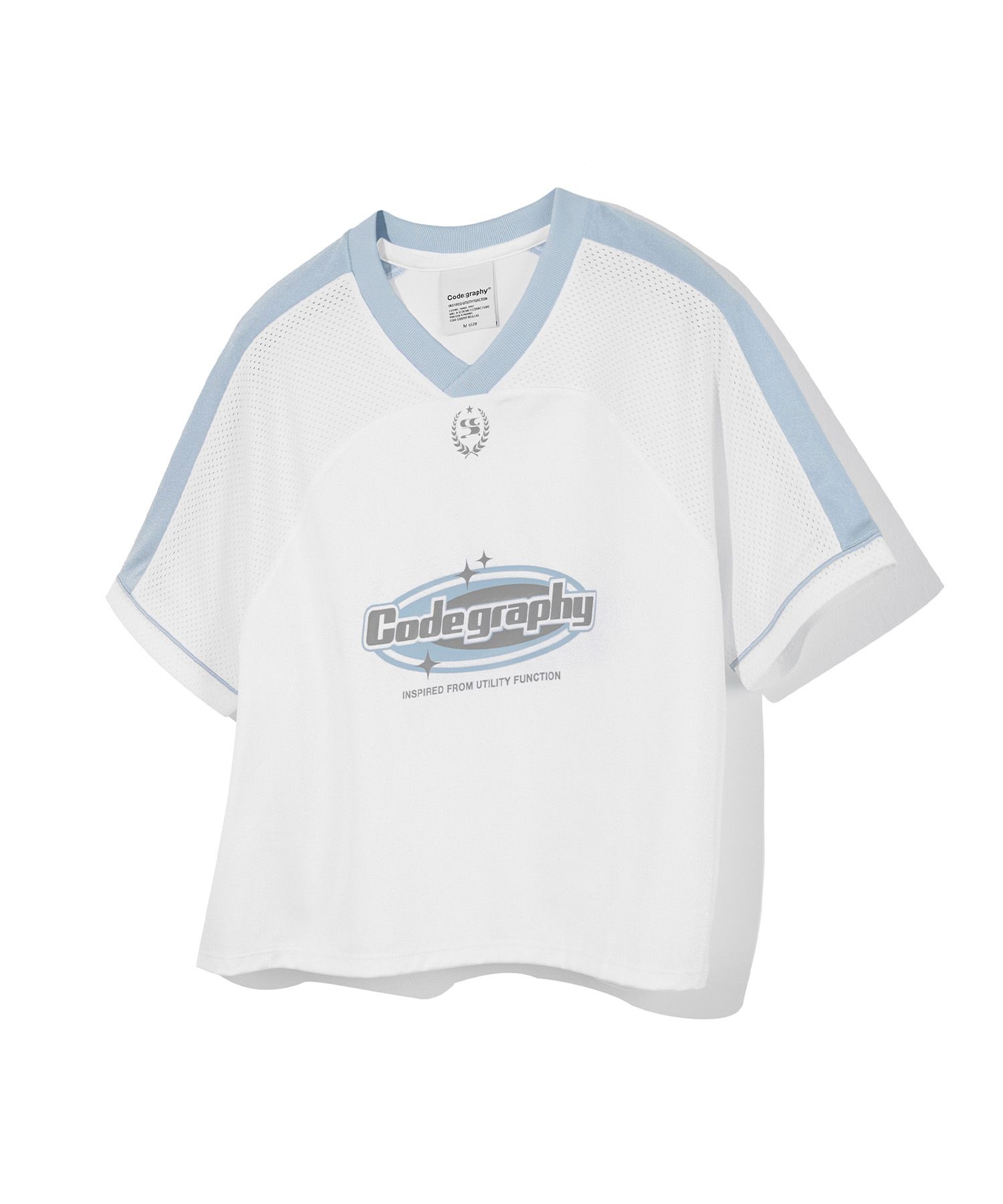 MUSINSA公式 | Codegraphy (woman) Mesh Shoulder Color Short