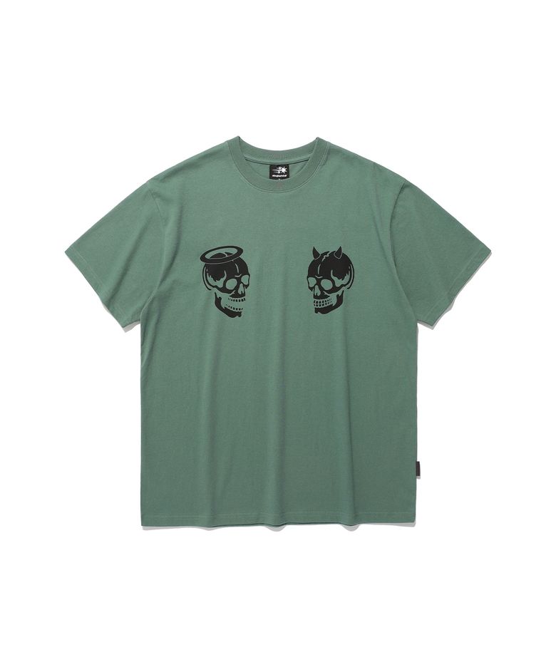 DEVIL ANGEL SKELETON TEE_GREEN(NG2EMUT535A)