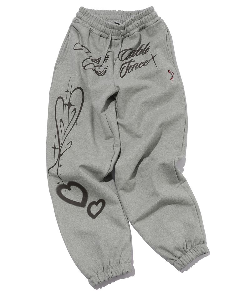 ONLY YOU balloon sweatpants gray