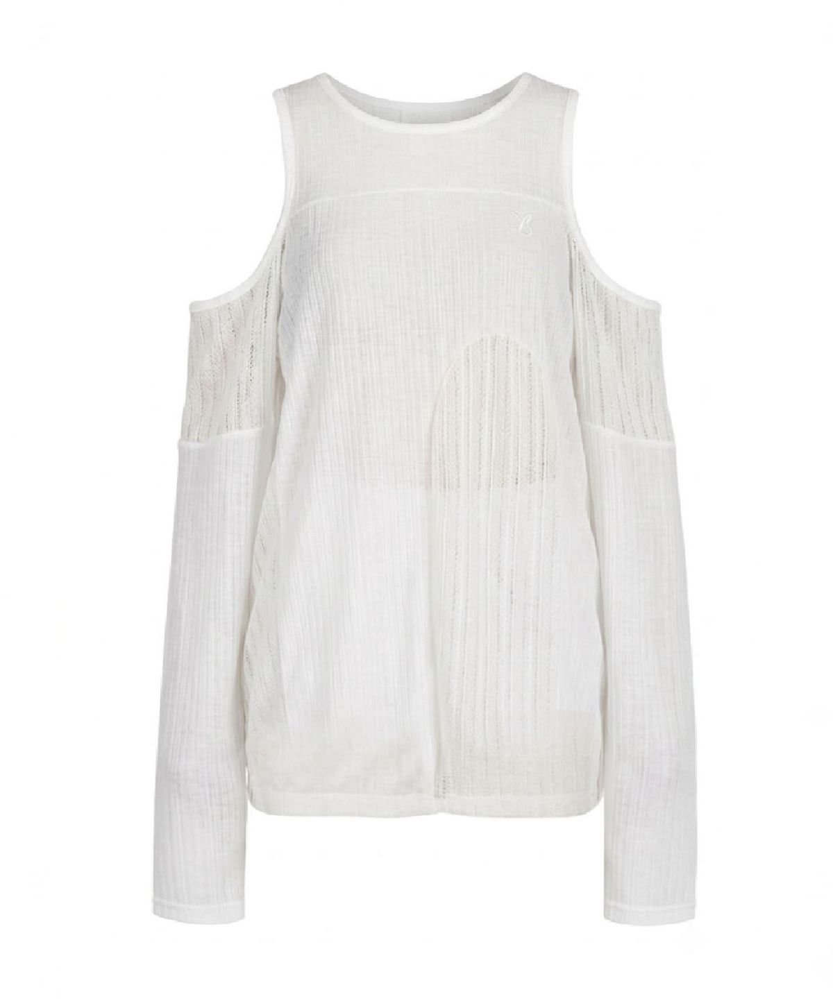 무아르모아(MOIREMOA) off-shoulder loose T-shirt-Ivory