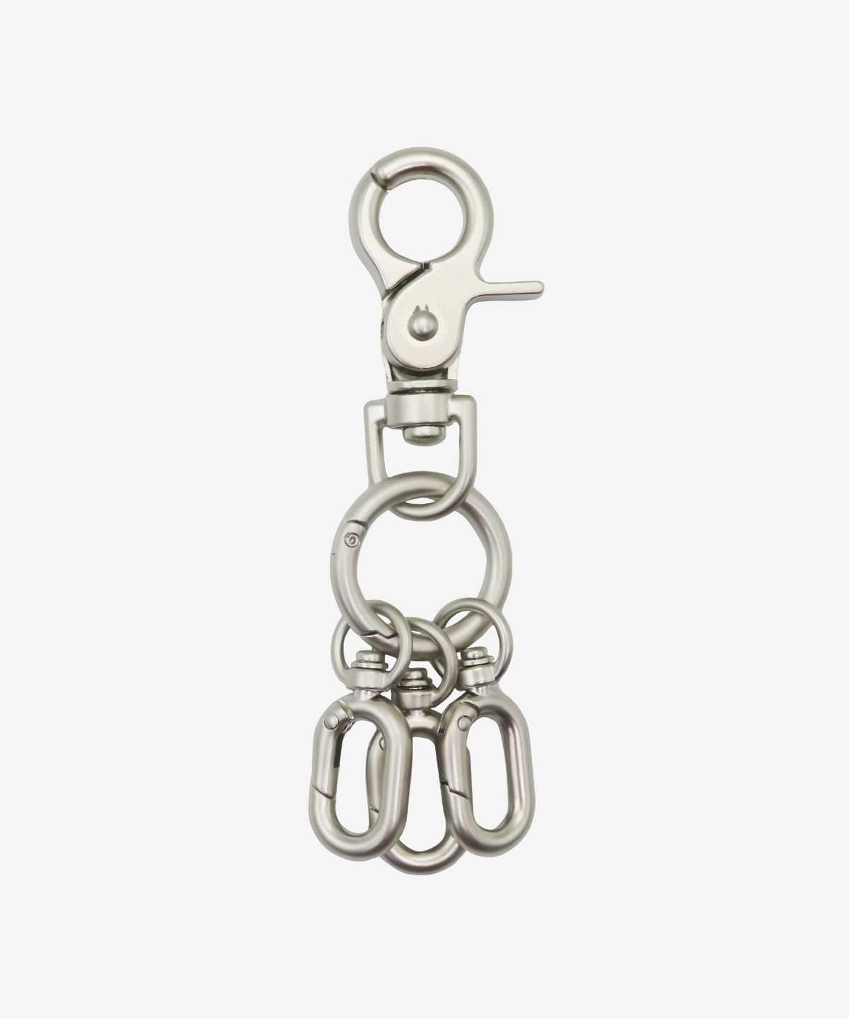 포콤마(FOURCOMMA) UTILITY KEY RING MATTE SILVER