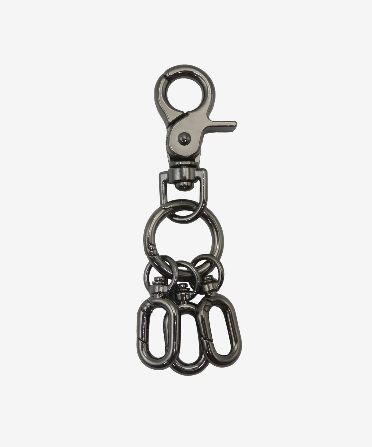 포콤마(FOURCOMMA) UTILITY KEY RING GLOSSY BLACK