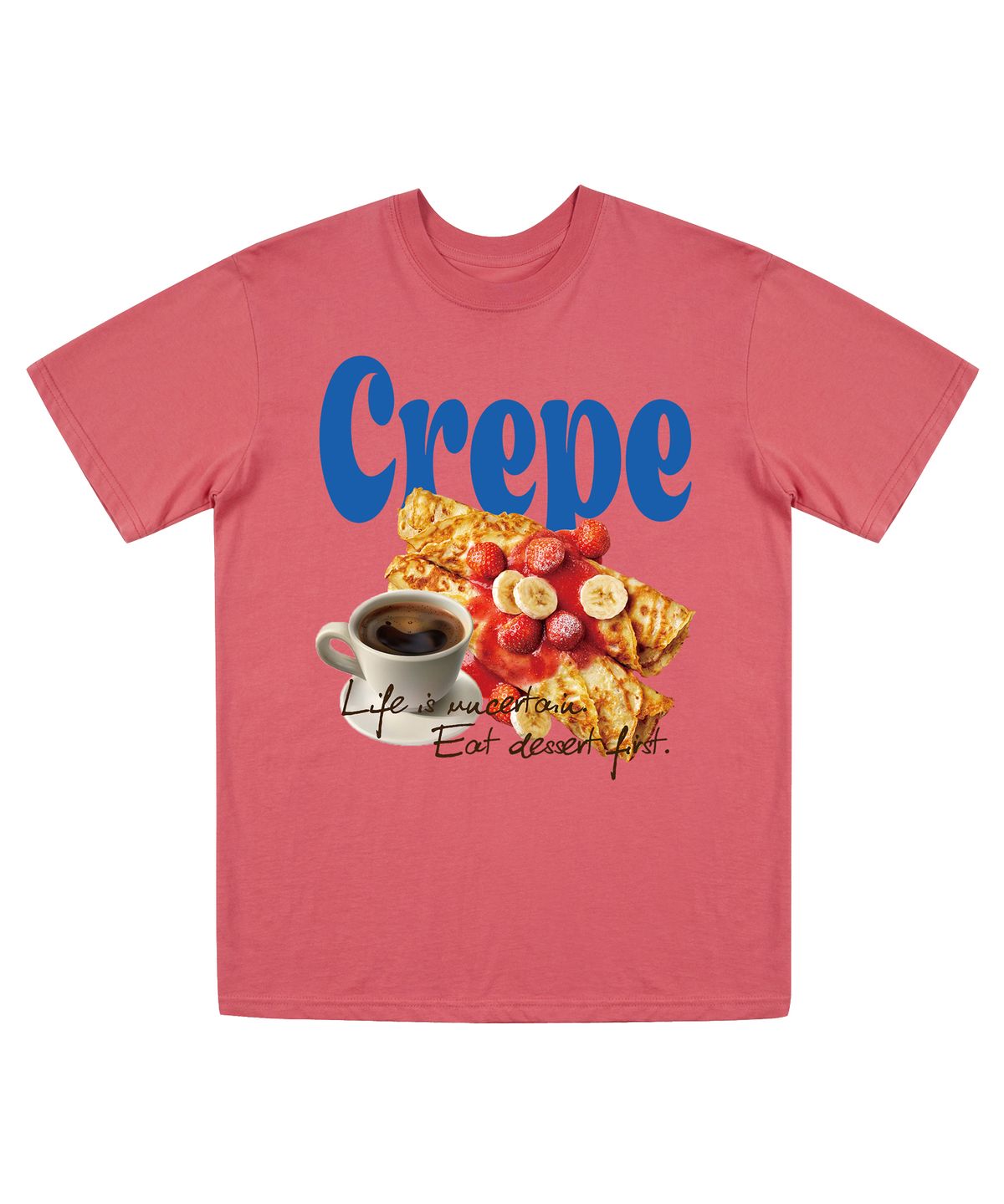 비치스앤크림(BEACHESANDCREAM) CREPE SHORT SLEEVES-PINK