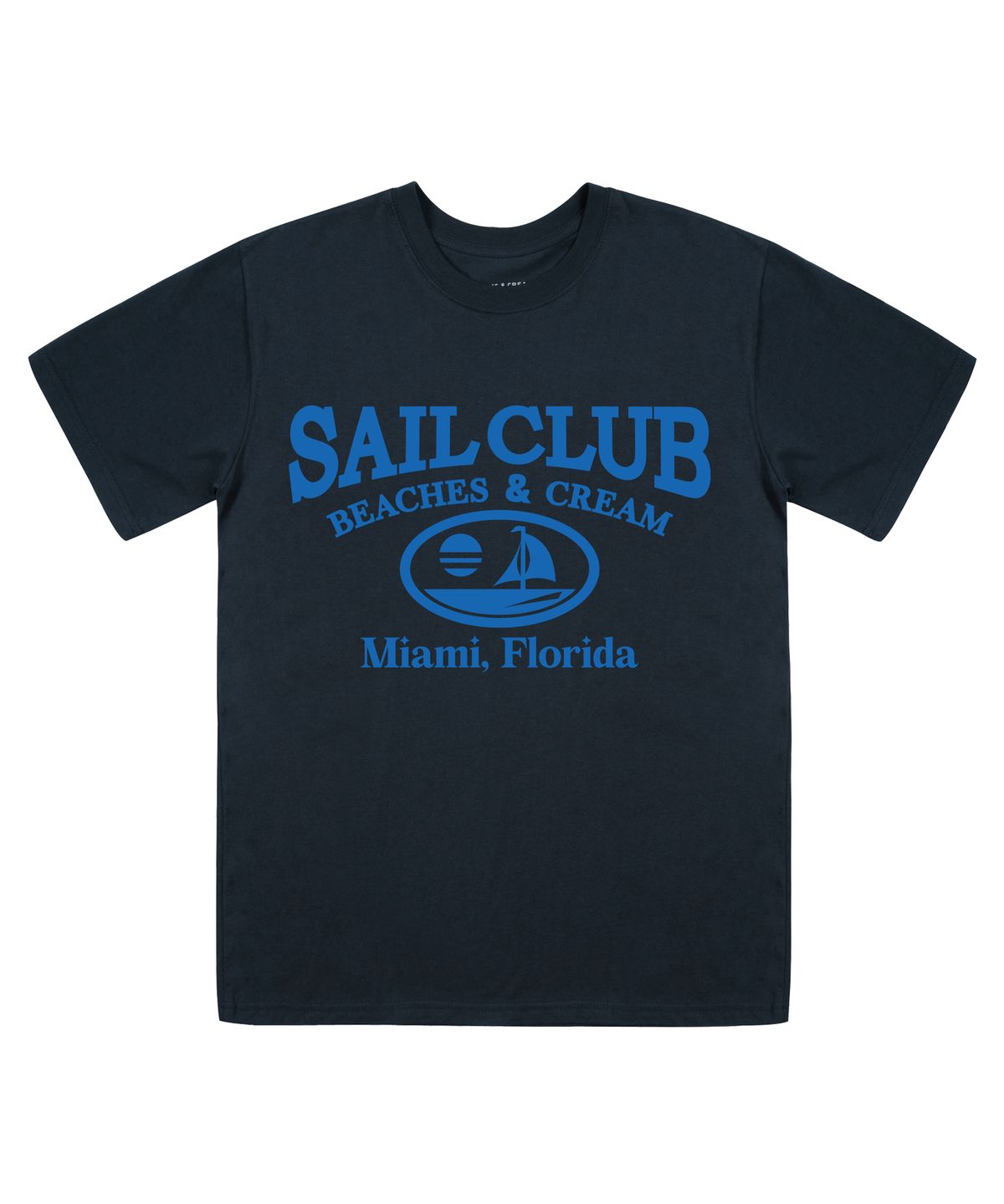 비치스앤크림(BEACHESANDCREAM) SAIL CLUB SHORT SLEEVES-NAVY