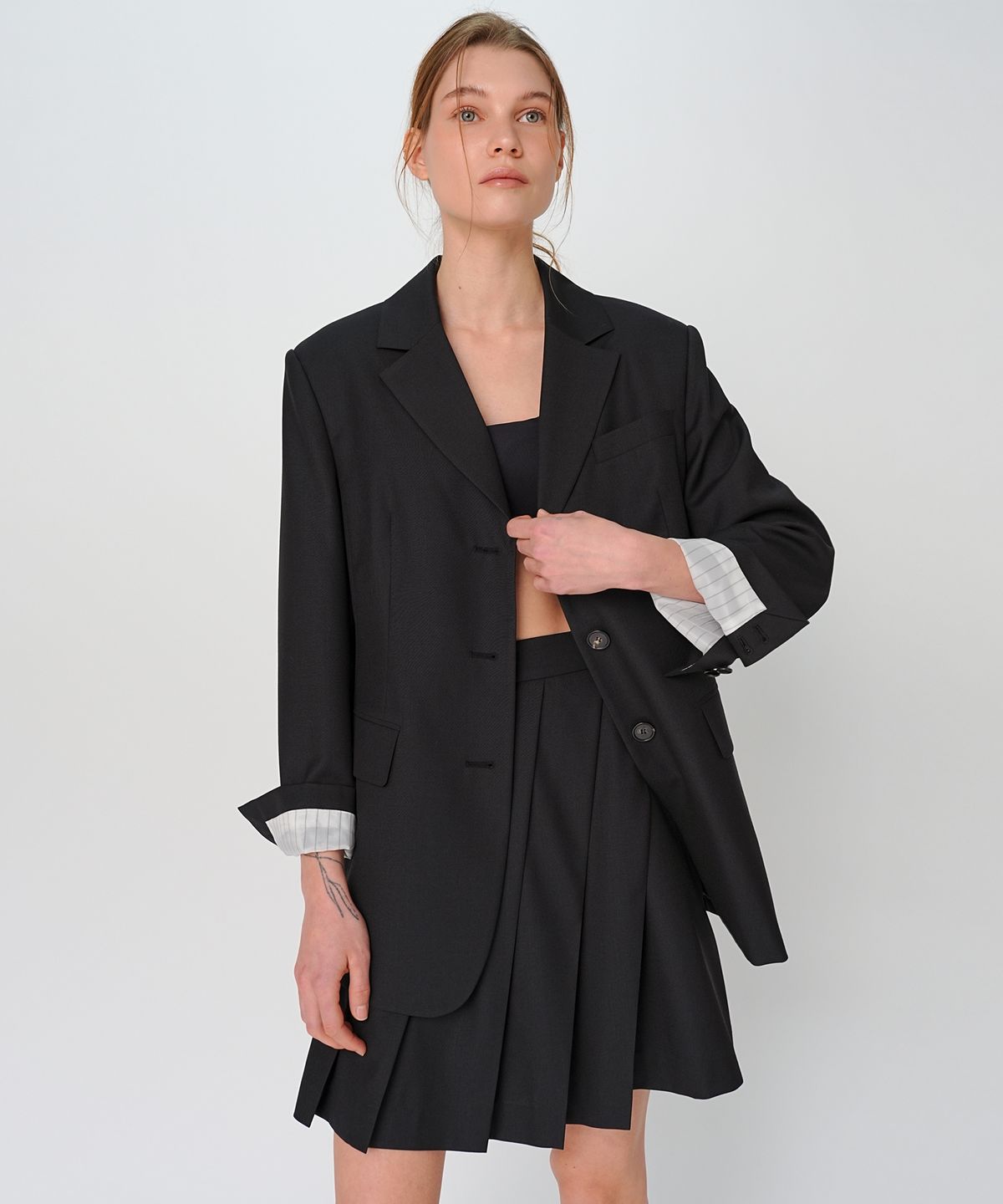 폴앤앨리스(PAUL&ALICE) OVERSIZED JACKET / BLACK