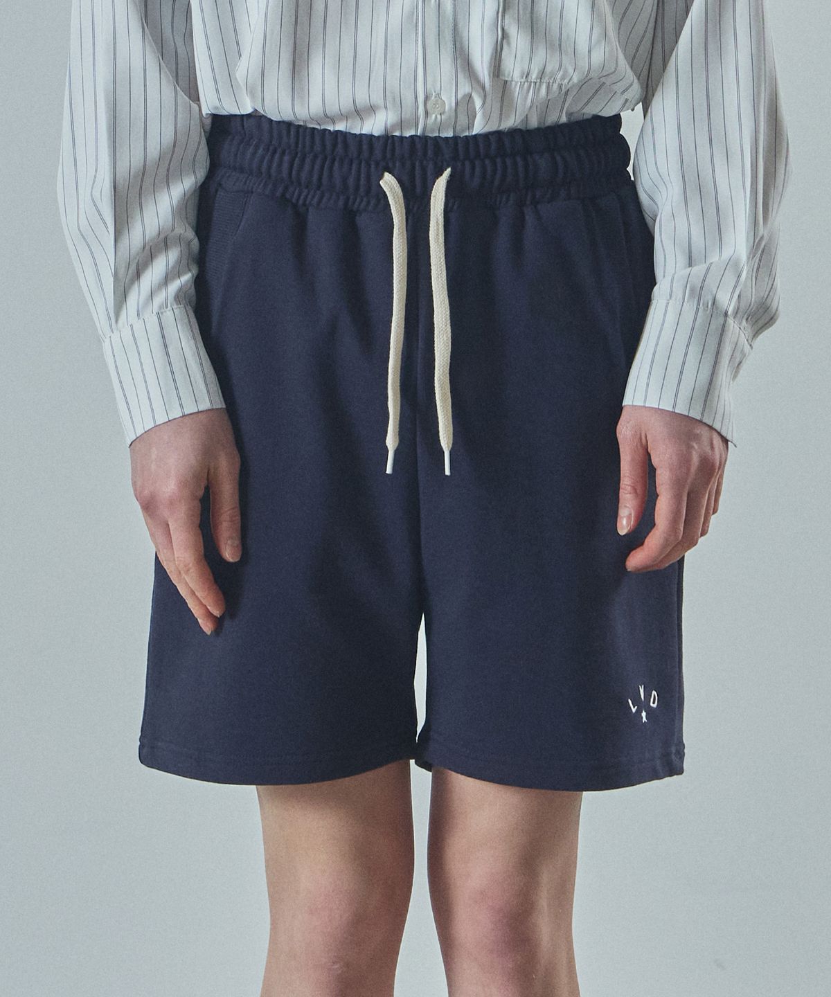 라드에디션(LAD EDITION) 스웨트 쇼츠_네이비