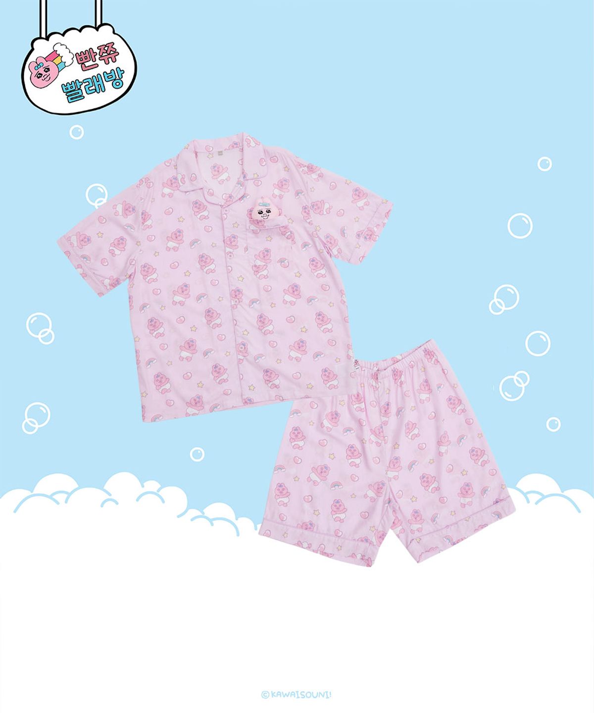 스파오(SPAO) [빤쮸토끼] 빤쮸토끼 반팔 잠옷(PINK)_SPPPE25U12