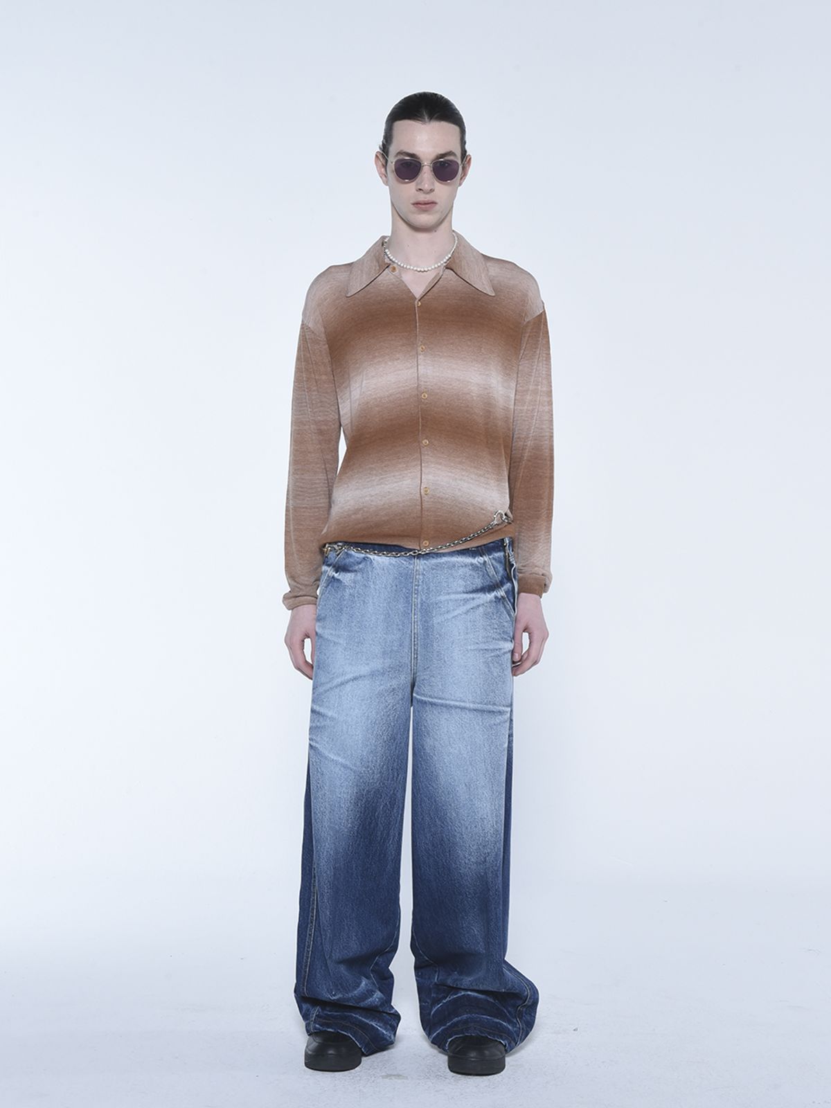 더발론(THE BALLON) BLUE WIDE WASHED JEANS - BLUE