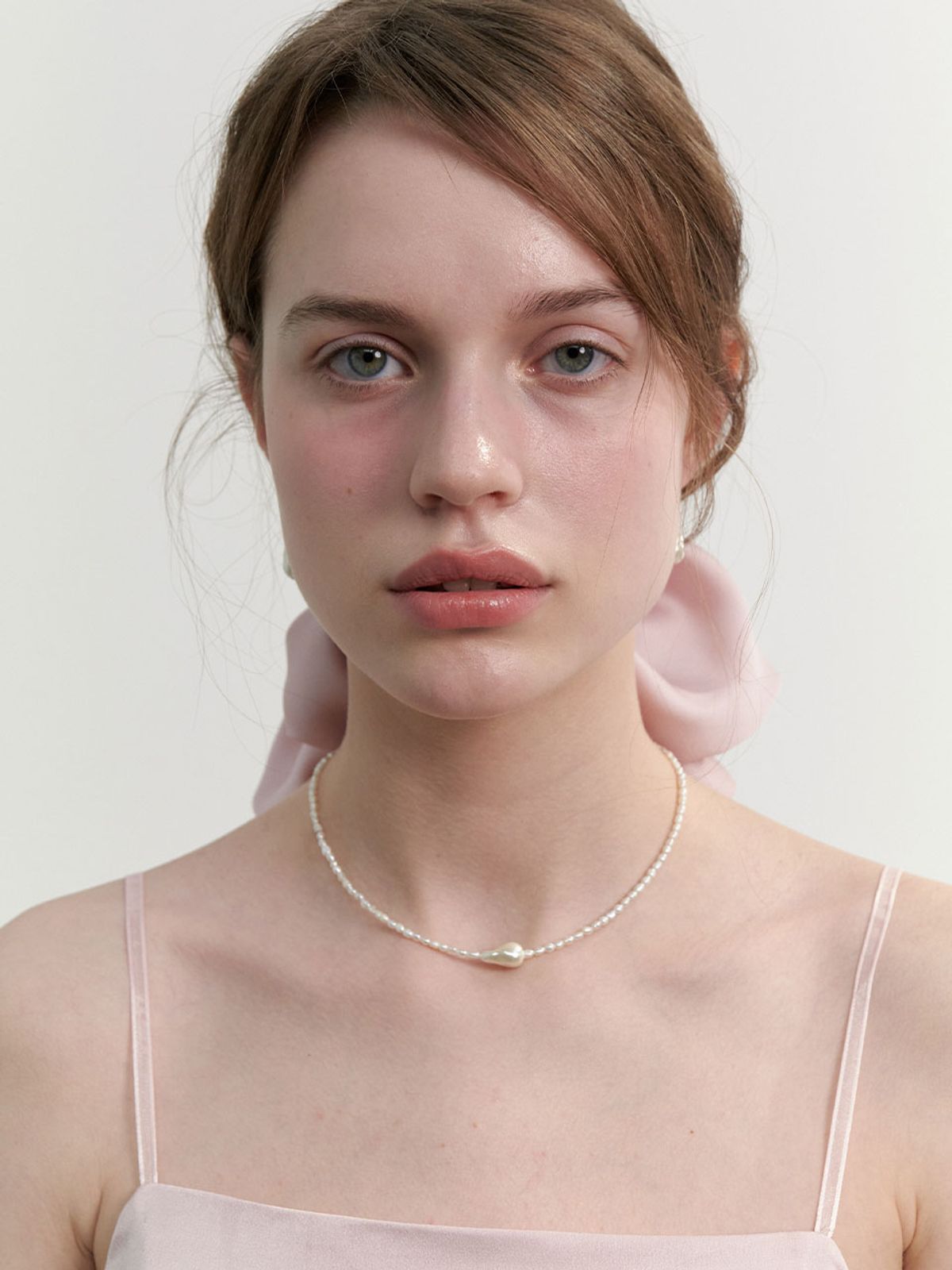 러브미몬스터(LOVE ME MONSTER) Pure Pearl Mixed Necklace (L241MNK030)