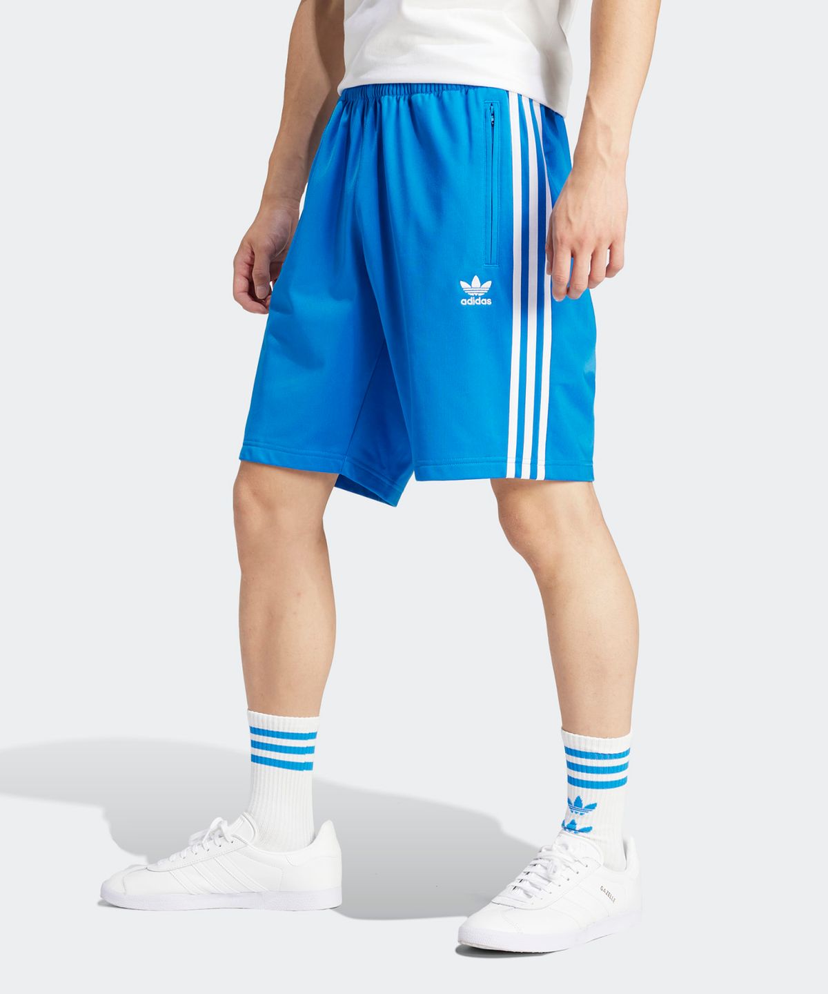 아디다스(ADIDAS) 파이어버드 숏 팬츠 - 블루:화이트 / IM9419
