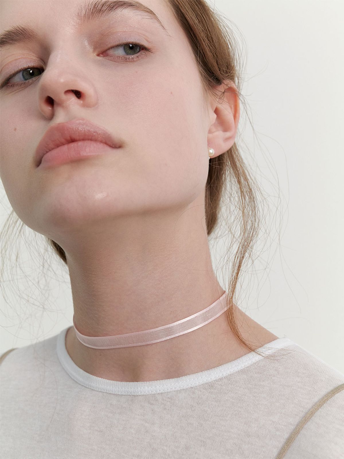 러브미몬스터(LOVE ME MONSTER) Sheer Ribbon Choker (L241MNK050)