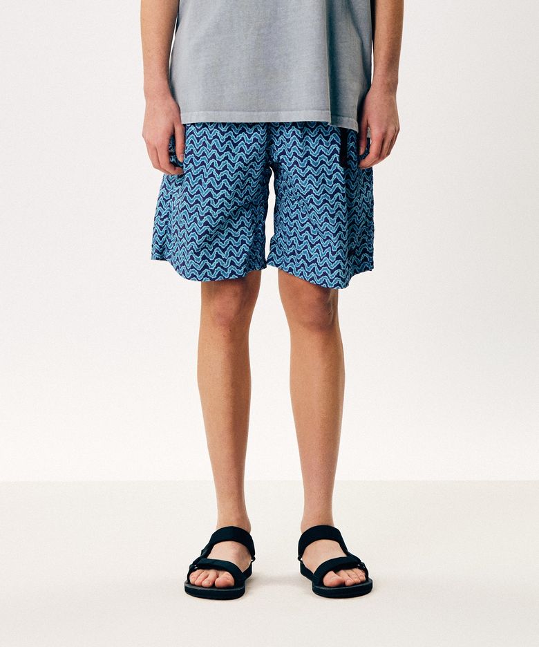 패커블 나일론 G쇼츠 Zigzag Blue