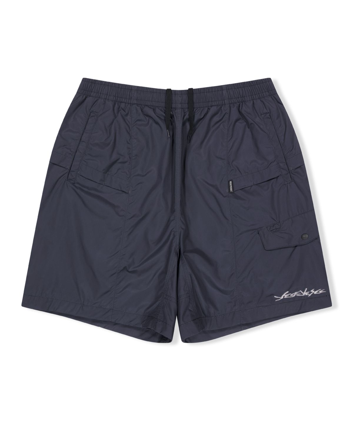예스아이씨(YESEYESEE) Paneled Comfort Shorts Navy