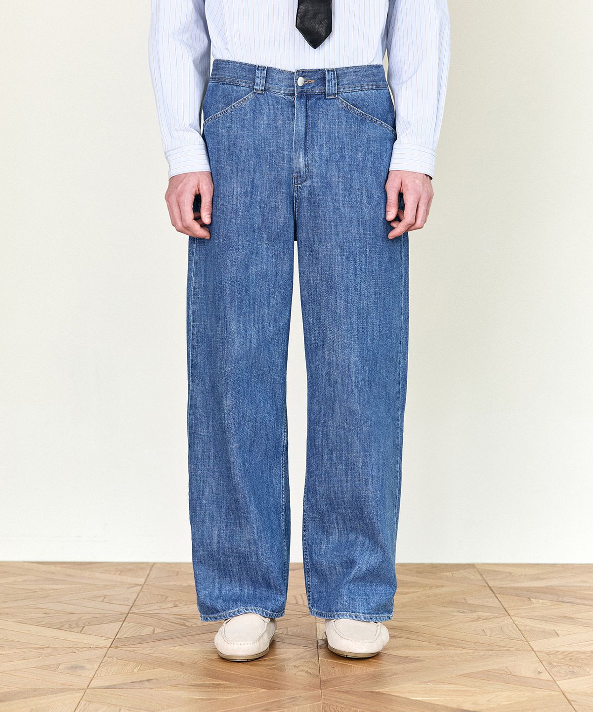 호이테(HEUTE) HEUTE HENRY WIDE DENIM (BLUE)