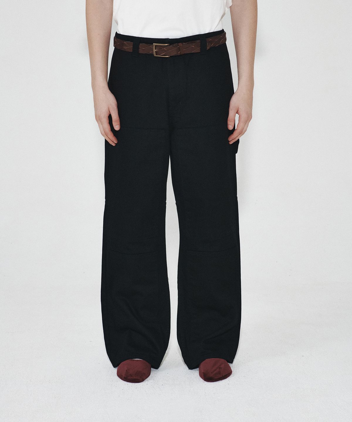 호이테(HEUTE) HET PATCH WORK PANTS (BLACK)