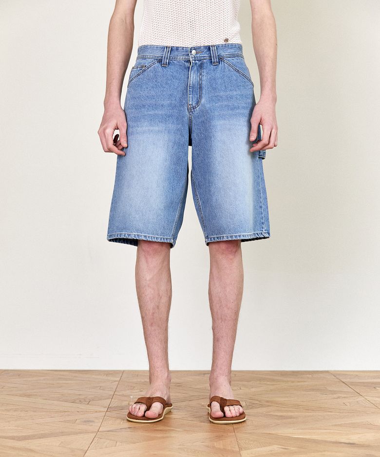 HET REPAIR WORK BERMUDA SHORTS (BLUE)